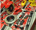 改裝專用剎車套裝 BREMBO六活塞卡鉗 黃色、紅色配加大線碟孔碟