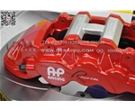 寶馬F10剎車改裝升級英國AP8520剎車套件，進口大六活塞剎車卡鉗